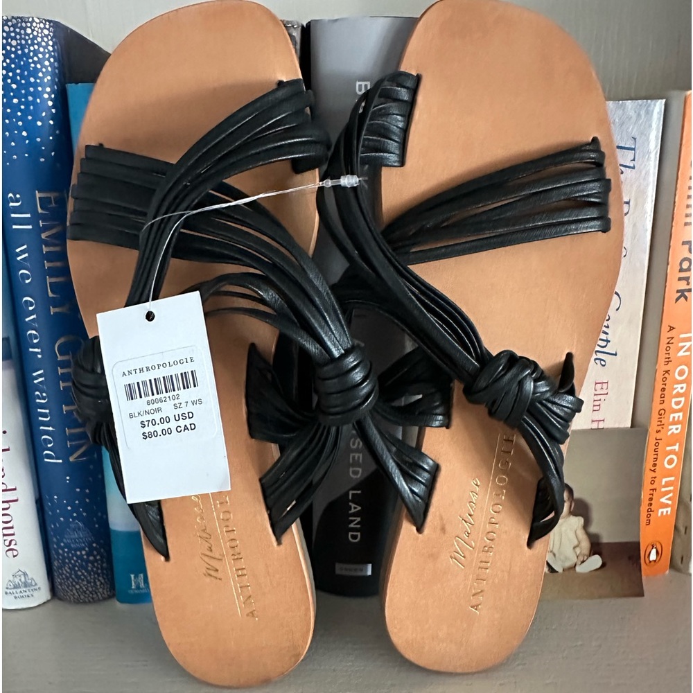 NWT Anthropologie || Matisse Strappy black sandals || Sz 7